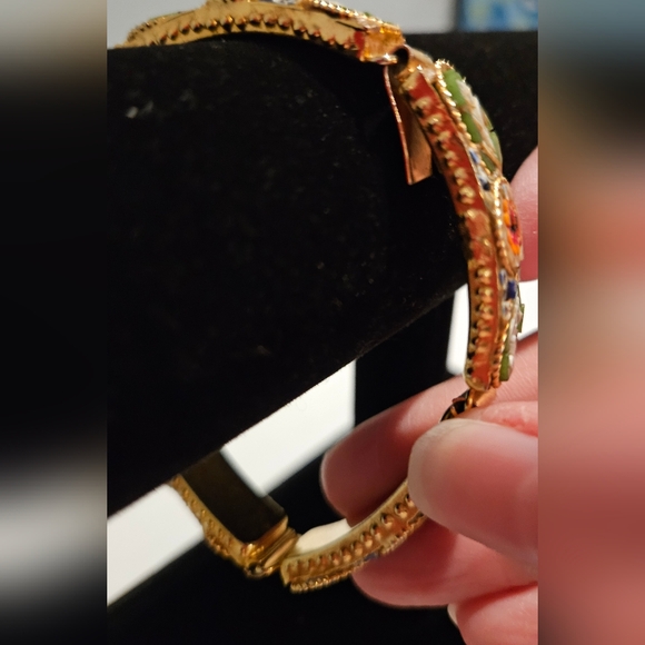 Vintage Italian Micro Mosaic Panel bracelet - Picture 9 of 9